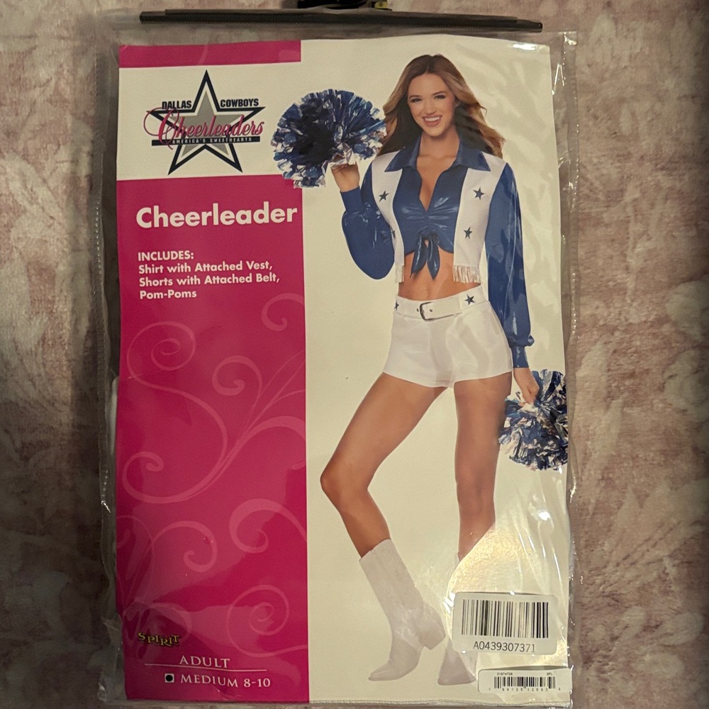 Spirit Blue and White Cheerleader Costume